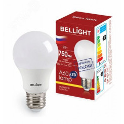 Лампа светодиодная LED 9Вт Е27 220 3000К 750Лм Bellight
