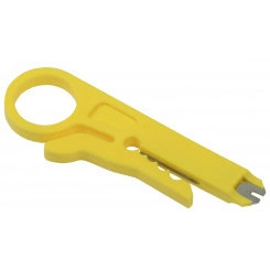 Инструмент зачистки обрезки заделки 110 вит. пары жёлт.