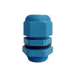 Кабельный ввод пластиковый ПКВ М20х1,5 голубой Кабельный ввод пластиковый ПКВ М20х1,5 голубой