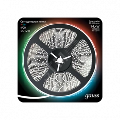Лента светодиодная LED 5050/60-SMD 14.4W 12V DC RGB 5м