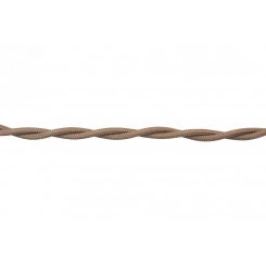 Ретро провод 2х2,5 Песочное золото (матовый) 10 м