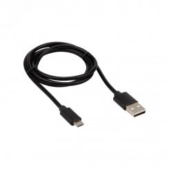 Кабель USB-micro USB, metall, black, 1m Кабель USB-micro USB, metall, black, 1m