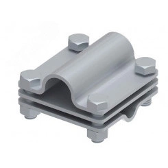 Соединитель крестообразный 65х65 с промежуточной пластиной для Т-образного или крестообразного соединения стержня заземления 20 мм/прутка 6-10 мм/полосы до 40 мм. Материал - горячеоцинкованная сталь.