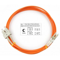 Шнур оптический duplex 2м LC-SC 62,5/125 mm LSZH FOP-62-LC-SC-2m Шнур оптический duplex 2м LC-SC 62,5/125 mm LSZH FOP-62-LC-SC-2m