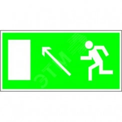 Пластина Напр. к эвакуационному выходу налево вверх BL-3015B.E06