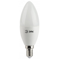 Лампа светодиодная LED B35-5W-827-E14 (диод, свеча, 5Вт, тепл, E14 (10/100/3500) ЭРА