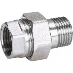 Сгон разъемный ВН 1'1/2 прямой (американка), никелированный Сгон разъемный ВН 1'1/2 прямой (американка), никелированный