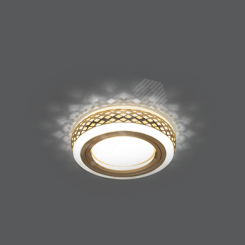 Светильник Backlight BL084 Кругл. Золото/Белый, Gu5.3, 3W, LED 3000K 1/30