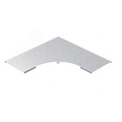 Крышка к углу плоскому плавному универсальному 90 град. к лотку 200 радиус 200 мм, толщ. 1,0 мм, Сендзимир цинк Крышка к углу плоскому плавному универсальному 90 град. к лотку 200 радиус 200 мм, толщ. 1,0 мм, Сендзимир цинк