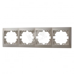 Мира Рамка 4 поста горизонтальная жемчужно-белый перламутр без вставок Мира Рамка 4 поста горизонтальная жемчужно-белый перламутр без вставок