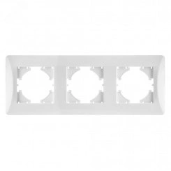 GUSI Ugra РАМКА 3-местная, цвет белый. GUSI Ugra РАМКА 3-местная, цвет белый.