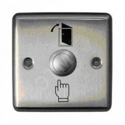 Кнопка металлическая, врезная, НЗ/НР контакты, размер 90х90 мм Кнопка металлическая, врезная, НЗ/НР контакты, размер 90х90 мм