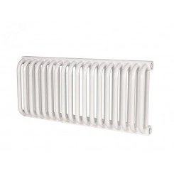 Радиатор стальной двухтрубчатый 300/100/18 боковое подключение белый глянцевый Радиатор стальной двухтрубчатый 300/100/18 боковое подключение белый глянцевый