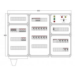 Щит управления электрообогревом DEVIBOX HR 18x2800 D330 (в комплекте с терморегулятором и датчиком температуры) Щит управления электрообогревом DEVIBOX HR 18x2800 D330 (в комплекте с терморегулятором и датчиком температуры)