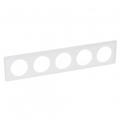 Рамка, пятипостовая, белый глянец