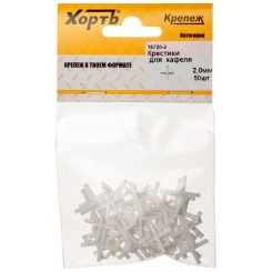 Крестик для кафеля 2.0мм (50шт) Крестик для кафеля 2.0мм (50шт)