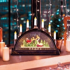 Декоративный домашний светильник Подсвечник с эффектом снегопада NEON-NIGHT Декоративный домашний светильник Подсвечник с эффектом снегопада NEON-NIGHT