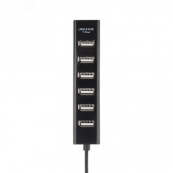 Разветвитель USB на 7 портов черный