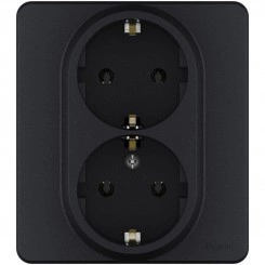 Розетка Inspiria 16А 250В 2х2P+E немецк. стандарт антрацит Leg 673753