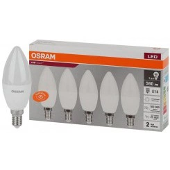 Лампа светодиодная LED Value LVCLB60 7SW/840 свеча матовая E14 230В 2х5 RU (уп.5шт) OSRAM 4058075577954