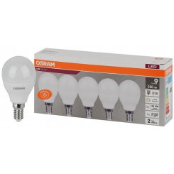 Лампа светодиодная LED Value LVCLP60 7SW/830 шар матовая E14 230В 2х5 RU (уп.5шт) OSRAM 4058075578104