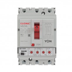 Выключатель автоматический 3п 160А 65кА Ir 0.4…1xIn Isd 1.5…10xIn YON MD160H-MR1 DKC MD160H-MR1