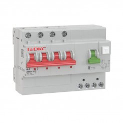 Выключатель автоматический дифференциального тока 4п C 16А 30мА 6кА тип A YON MDV63 DKC MDV63-42C16-A