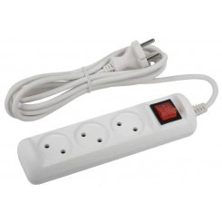 Удлинитель 3х1.5м без заземл. с выкл. 10А ПВС 2х1 U-3s-1.5m-2x1 ЭРА Б0044049 Удлинитель 3х1.5м без заземл. с выкл. 10А ПВС 2х1 U-3s-1.5m-2x1 ЭРА Б0044049