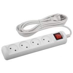 Удлинитель 4х3м без заземл. с выкл. 10А ПВС 2х1 U-4s-3m-2x1 ЭРА Б0044053 Удлинитель 4х3м без заземл. с выкл. 10А ПВС 2х1 U-4s-3m-2x1 ЭРА Б0044053