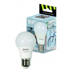 Лампа светодиодная FLL-A60 12Вт E27 5000К 230В 50Гц ФАZА 5038356 Лампа светодиодная FLL-A60 12Вт E27 5000К 230В 50Гц ФАZА 5038356