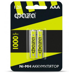 Аккумулятор AAA 1.2В Ni-MH 1000мА.ч BL-2 (уп.2шт) ФАZА 5002913