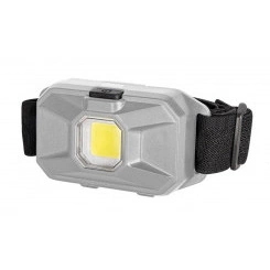 Фонарь налобный H8-L1W-gy 1Вт COB 100лм IP20 3 режима: 100проц./30проц./мигающ. 3хAAA (не в компл.) сер. блист. ФАZА 5031159