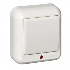 Выключатель 1-кл. ОП Прима 6А IP20 250В с подсветкой бел. (опт. упак.) SchE A16-046-B Выключатель 1-кл. ОП Прима 6А IP20 250В с подсветкой бел. (опт. упак.) SchE A16-046-B