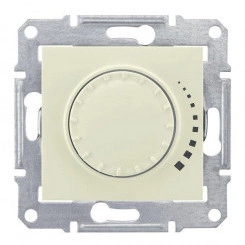 Механизм светорегулятора поворотно-нажимного СП Sedna 60-500Вт проходной индукт. беж. SchE SDN2200547