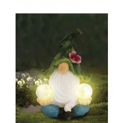 Светильник садовый "Гномик" 21х13х27 тепл. бел. на солнечной батарее аккумулятор AA NI-MH 600мА.ч КОСМОС KOC_SOL249_G3