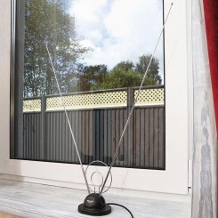 Антенна ТВ комнатная RX-105 телескопич. на подставке с кольцом VHF; UHF 47-860 MHz REXANT 34-0105 Антенна ТВ комнатная RX-105 телескопич. на подставке с кольцом VHF; UHF 47-860 MHz REXANT 34-0105