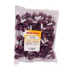 Наконечник штыревой втулочный изолир. (НШВИ F-16мм) 35кв.мм (СЕ350016red) красн. REXANT 08-0834 Наконечник штыревой втулочный изолир. (НШВИ F-16мм) 35кв.мм (СЕ350016red) красн. REXANT 08-0834