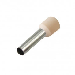 Наконечник штыревой втулочный изолир. (НШВИ F-18мм) 18ммх10кв.мм (E10-18) слон. кость REXANT 08-1826 Наконечник штыревой втулочный изолир. (НШВИ F-18мм) 18ммх10кв.мм (E10-18) слон. кость REXANT 08-1826