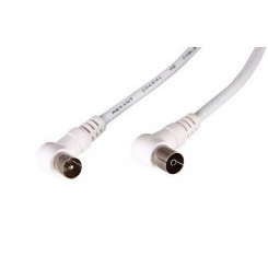 Шнур TV Plug - TV Jack 3м угловой бел. Rexant 18-0024 Шнур TV Plug - TV Jack 3м угловой бел. Rexant 18-0024