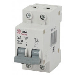 Выключатель автоматический модульный 2п C 16А 4.5кА ВА 47-29 SIMPLE-mod-12 ЭРА Б0039229 Выключатель автоматический модульный 2п C 16А 4.5кА ВА 47-29 SIMPLE-mod-12 ЭРА Б0039229