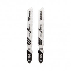 Пилка для электролобзика по металлу T118G 76мм 25 зубьев на дюйм 0.9-1.2мм (уп.2шт) Kranz KR-92-0315 Пилка для электролобзика по металлу T118G 76мм 25 зубьев на дюйм 0.9-1.2мм (уп.2шт) Kranz KR-92-0315