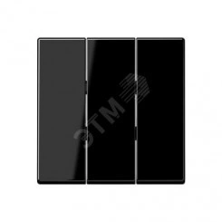 Клавиша 3-я для выключателей без подсветки. Серия A500 Материал- термопласт Цвет- черный Клавиша 3-я для выключателей без подсветки. Серия A500 Материал- термопласт Цвет- черный