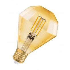 Лампа светодиодная LED 4,5W Е27 Vintage 1906 CL DIAMOND,филамент,GOLD (замена 40Вт)золотистая,теплый Osram