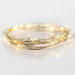 Гирлянда домашняя Роса с прищепкой 3 м, 30 LED, теплое белое свечение, 2хCR2032 в комплекте NEON-NIGHT Гирлянда домашняя Роса с прищепкой 3 м, 30 LED, теплое белое свечение, 2хCR2032 в комплекте NEON-NIGHT