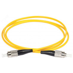 Шнур оптический коммутационный соединительный (патч-корд) для одномодового кабеля (SM) 9/125 (OS2) FC/UPC-FC/UPC одинарного исполнения (Simplex) LSZH 3м