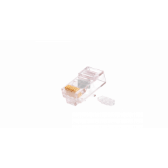 Коннектор RJ45/8P8C, Кат.5е, 50мкд, универсальный, экран., 100шт.