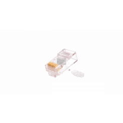 Коннектор RJ45/8P8C, Кат.5е, 50мкд, универсальный, экран., 100шт. Коннектор RJ45/8P8C, Кат.5е, 50мкд, универсальный, экран., 100шт.