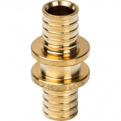 Муфта соединительная равнопроходная 20 для труб из сшитого полиэтилена аксиальный Муфта соединительная равнопроходная 20 для труб из сшитого полиэтилена аксиальный