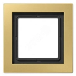 Рамка 1-я для горизонтальной/вертикальной установки  Серия- LS-Design  Материал- металл  Цвет- классическая латунь