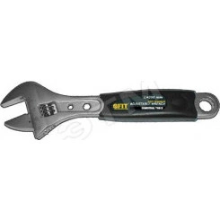 Ключ разводной ''Люкс'', шкала, увеличенный захват, прорезиненная ручка 300 мм (40 мм)